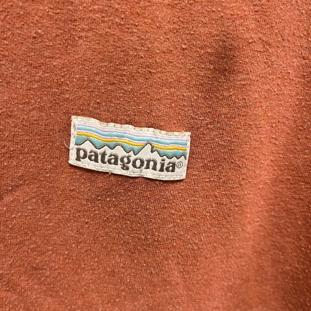 Patagonia Women’s Orange Pullover Sweatshirt  Medium - Picture 2 of 5